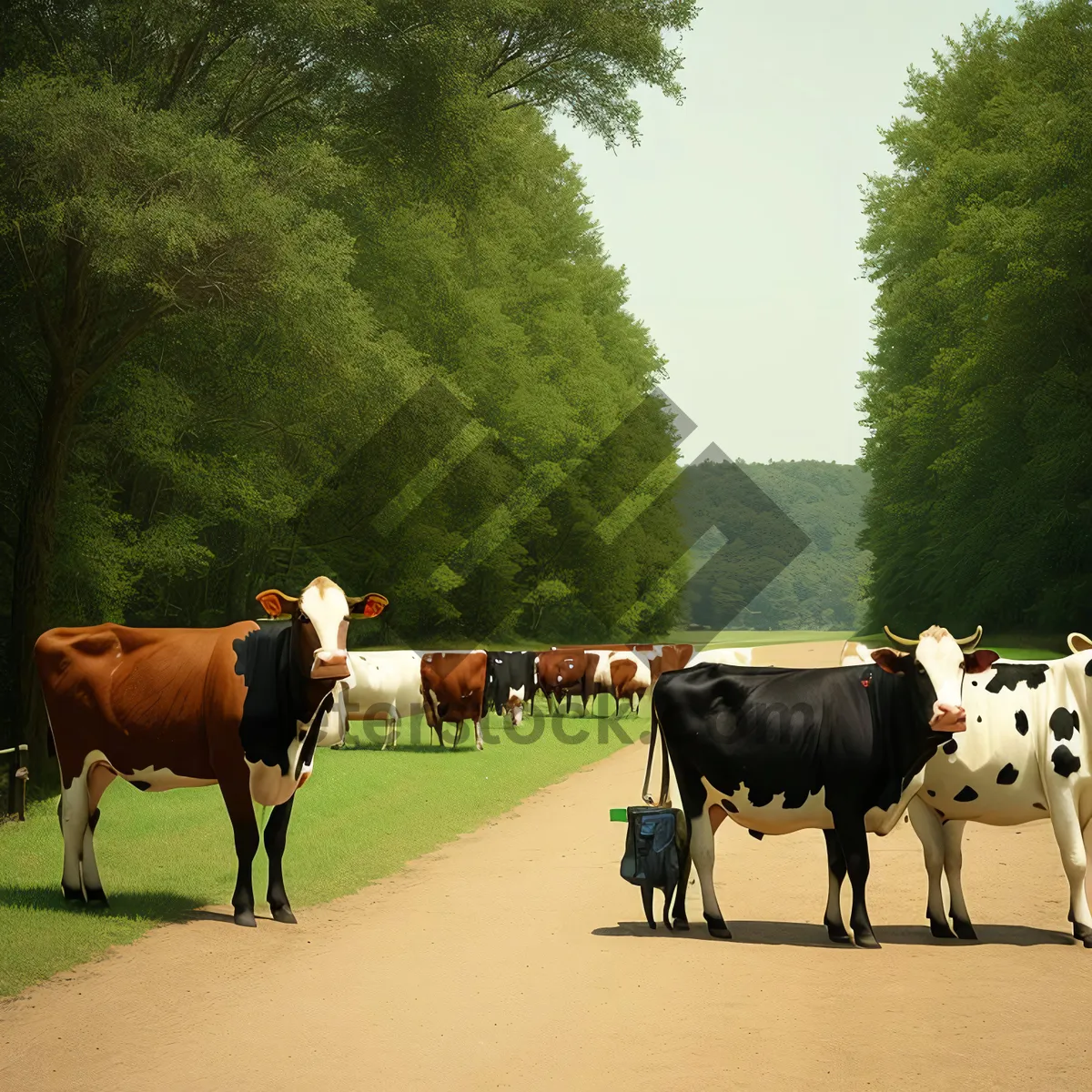 Picture of The Rustic Ranch Cart: Cattle and Farming Harmony