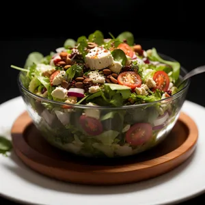 Fresh fruit salad bowl - healthy and delicious meal