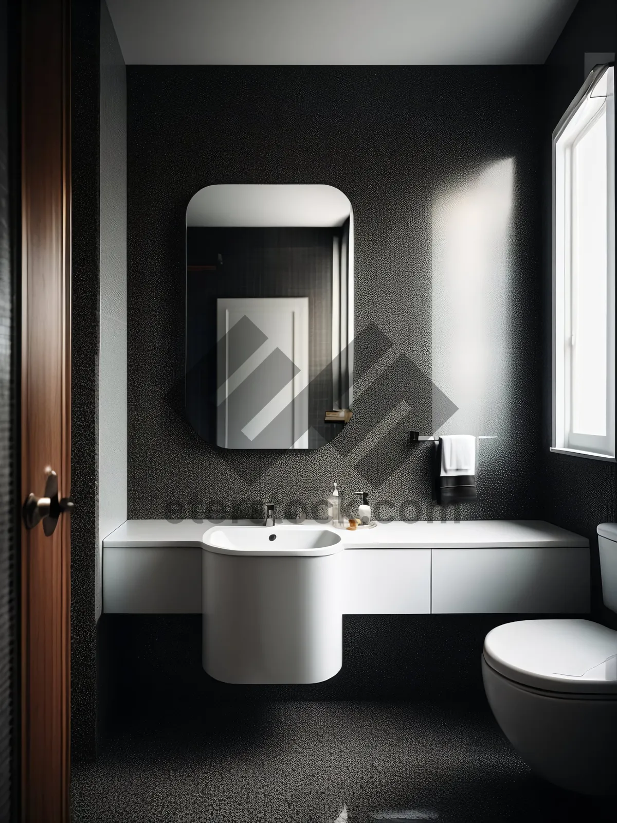 Picture of Modern Luxury Bathroom with Stylish Furnishings