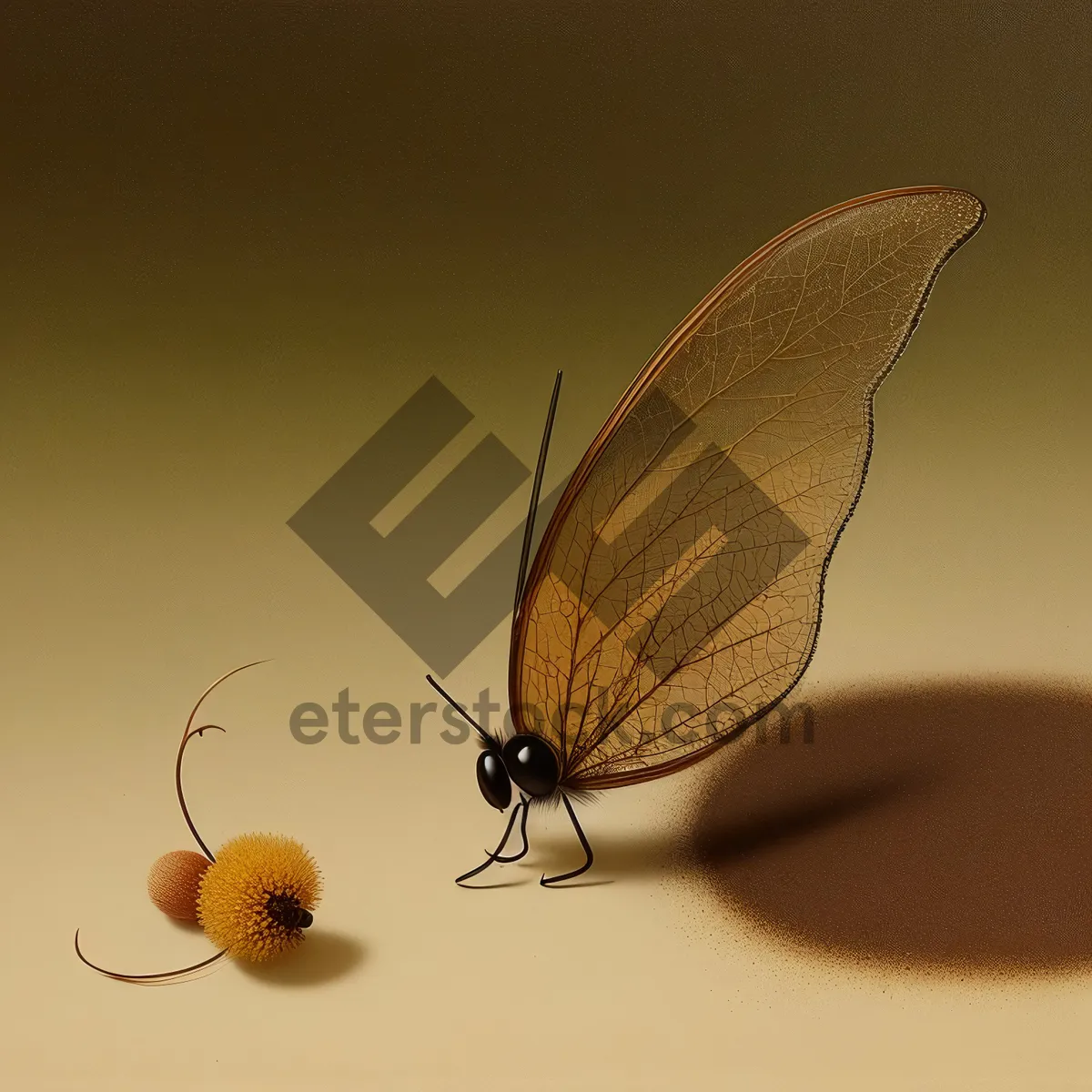 Picture of Flame-winged Lacewing: Delicate and Colorful Garden Insect