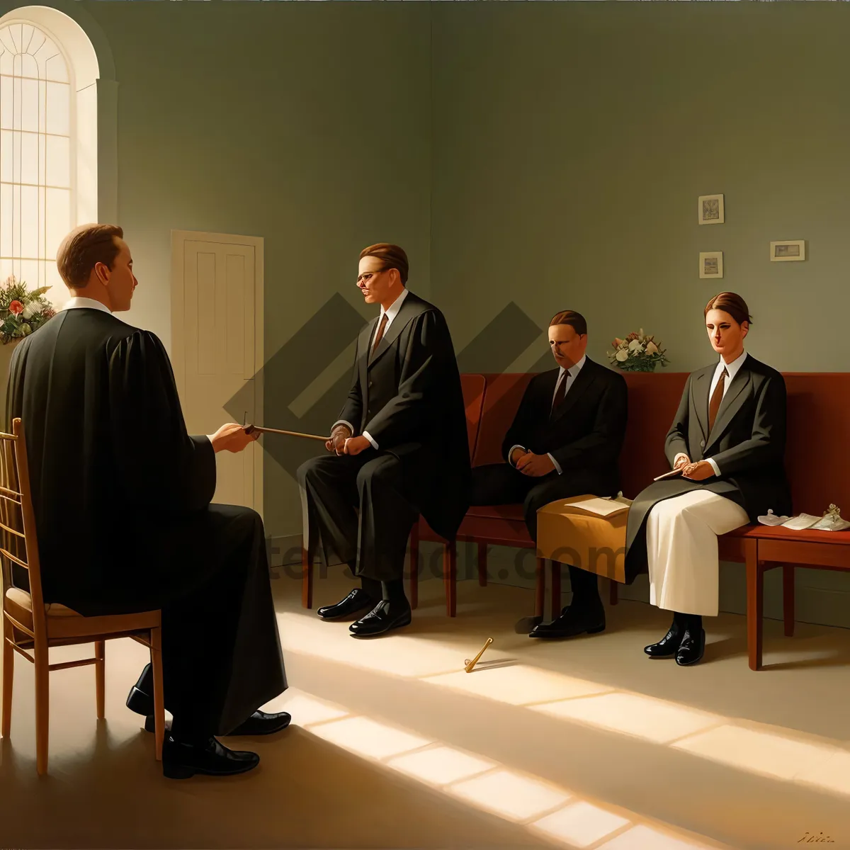 Picture of Corporate team meeting in office discussing business strategy