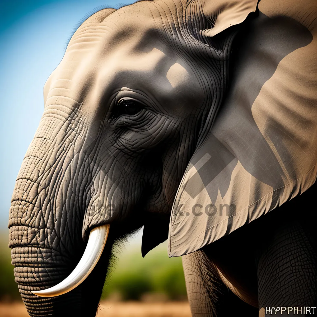 Picture of Wild African Elephant Safari: Majestic Pachyderm in South