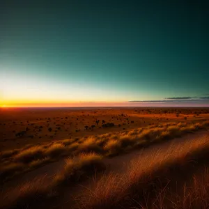 Vibrant Sunset Over Beach - Tropical Paradise