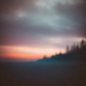 Serene Sunset Over the Ocean