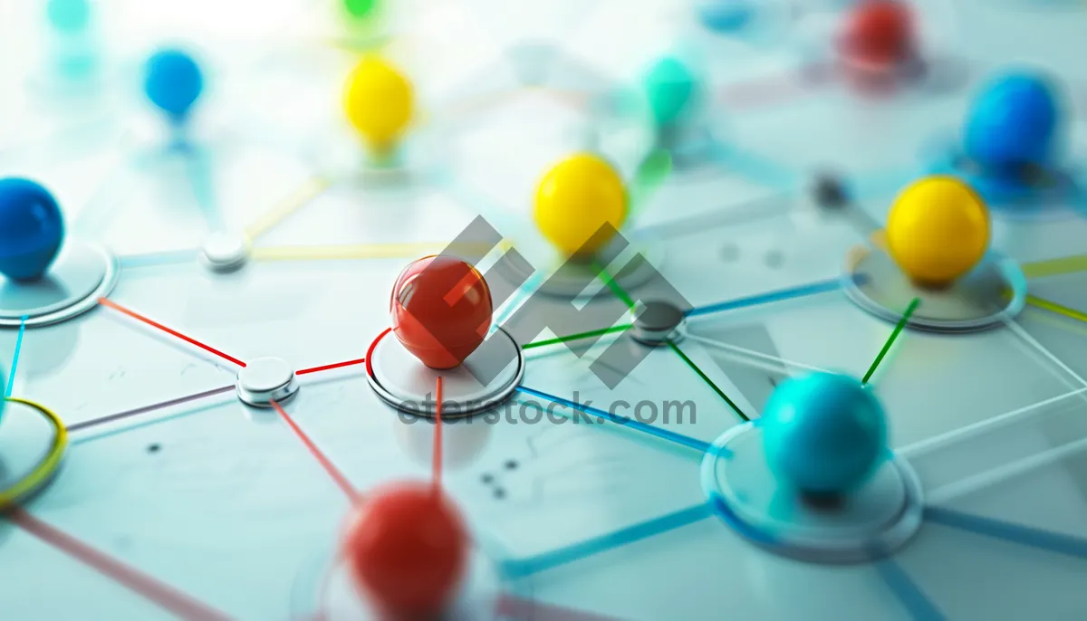 Picture of 3D molecular structure of DNA molecule