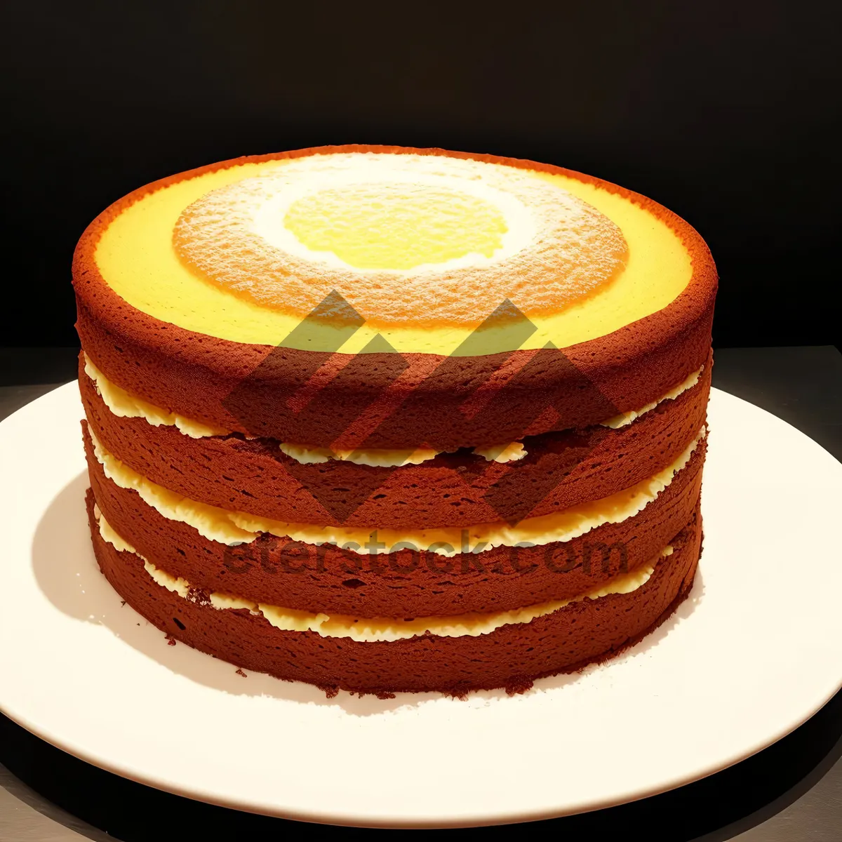 Picture of Delicious chocolate cake with creamy coffee frosting