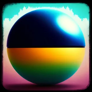 Shiny glass web icon set with bright orange round buttons.