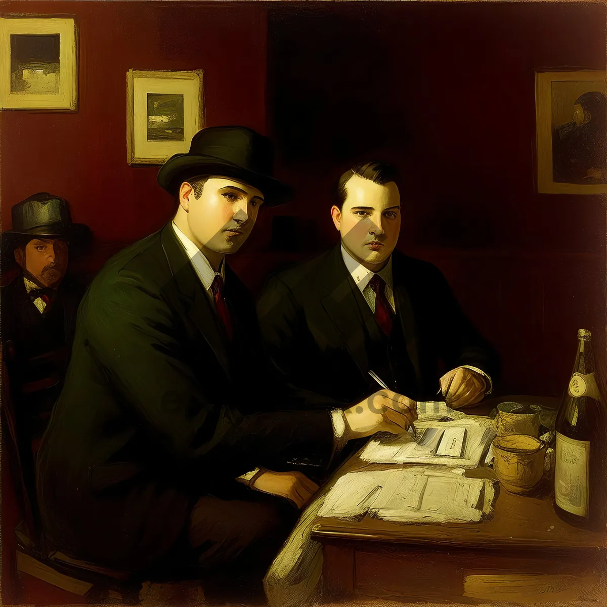 Picture of Corporate Team Meeting at Office Desk