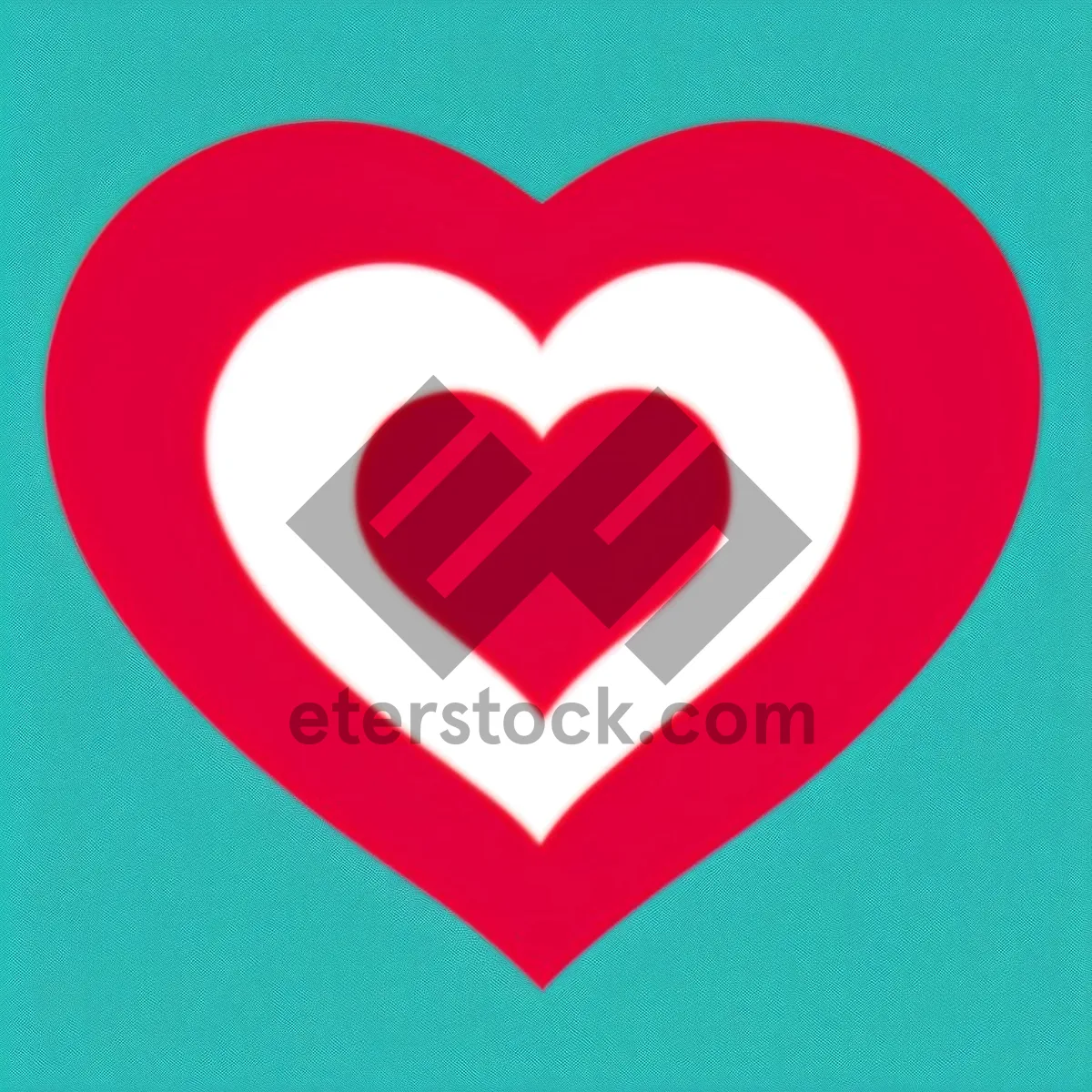 Picture of Romantic Heart Symbol for Valentine's Day Celebration