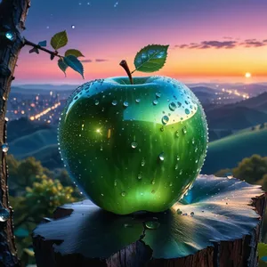 Global holiday fruit tree decoration