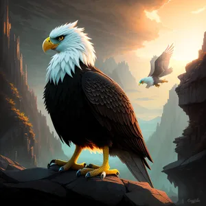 Majestic Bald Eagle Soaring with Sharpened Gaze!