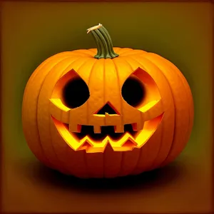 Spooky Smiling Pumpkin Lantern for Halloween Fun