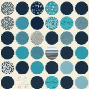 Colorful modern polka dot seamless fabric texture design