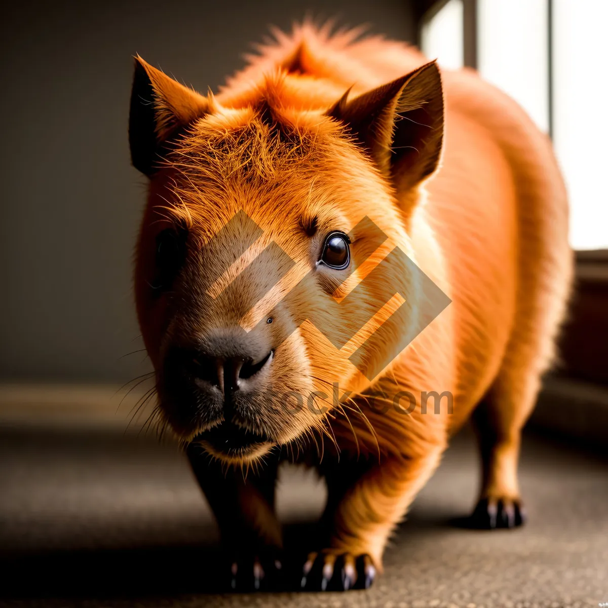 Picture of Furry critter flaunting fluffy brown fur.