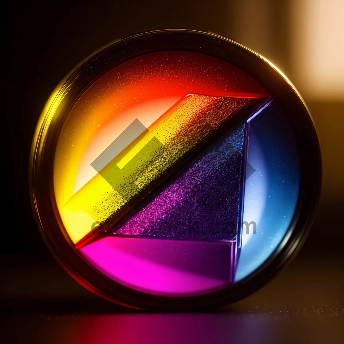 Picture of Reflective Laser Glass Button Icon