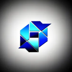 Shiny Gem Glass Icon: 3D Symbol for Web Design