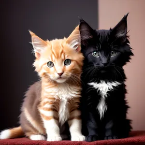 Adorable Fluffy Kitten with Curious Eyes