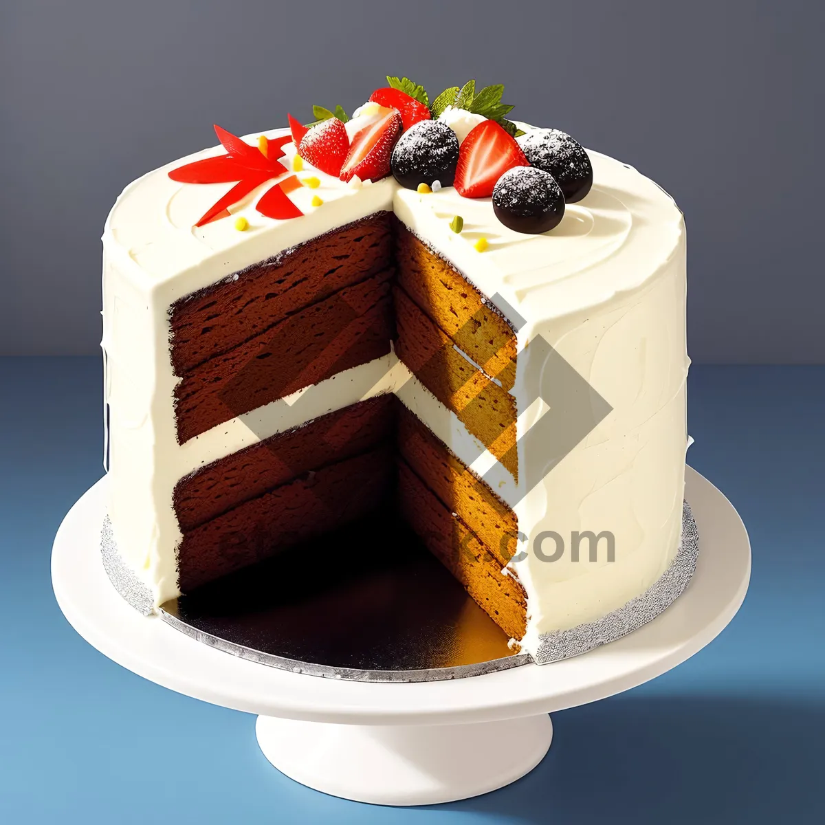 Picture of Gourmet Fruit Jelly Cake - Sweet and Delicious Dessert