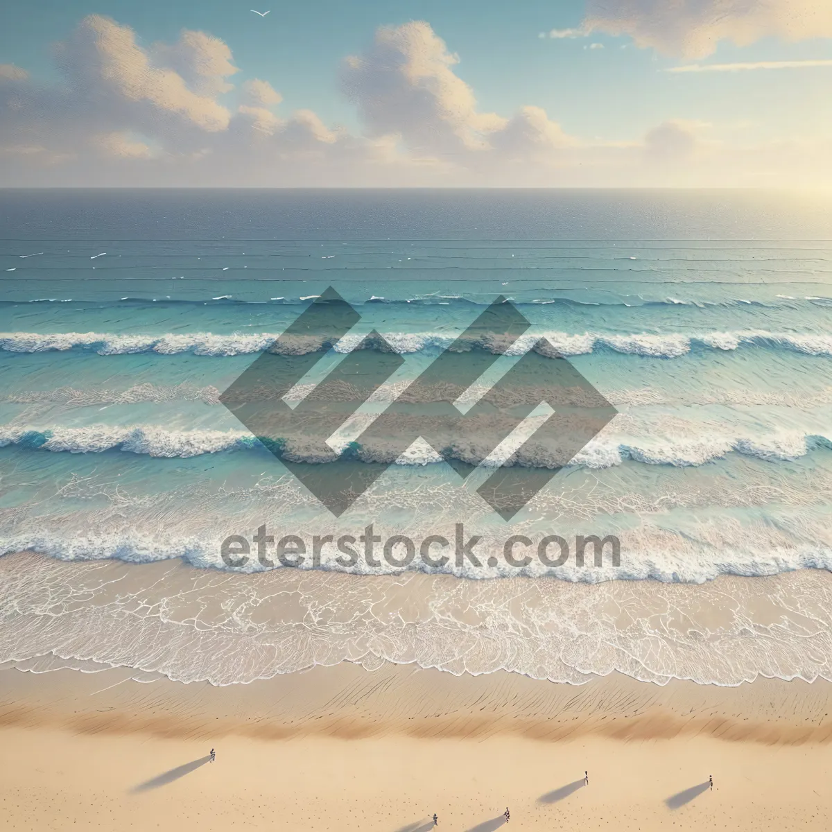 Picture of Serene Beachscape: Sunny Tropical Getaway with Turquoise Waters