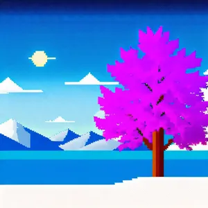 Winter Star Silhouette Design - Snowy Holiday Art