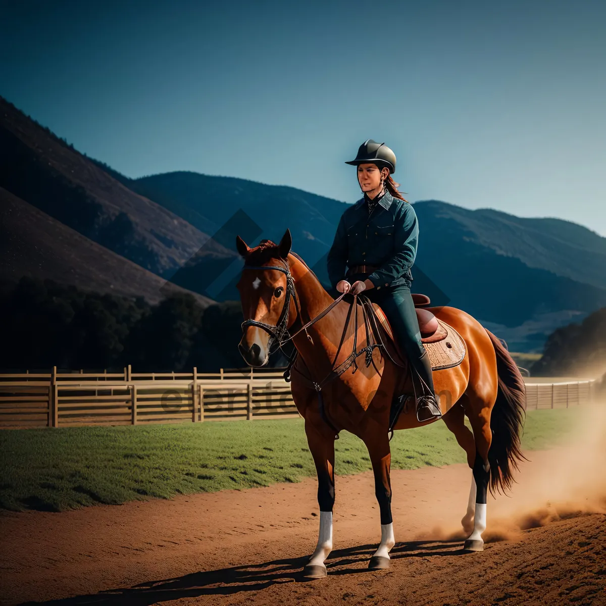 Picture of Rustic Horseback Riding on a Farm