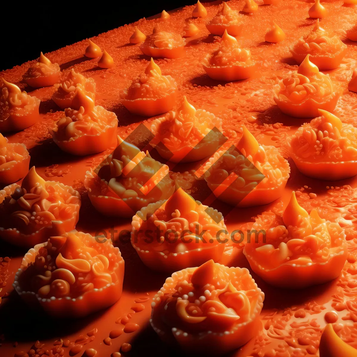 Picture of Healthy fruit salad with fresh tomatoes and baked meat