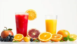 Refreshing Citrus Fruit Juice in Glass