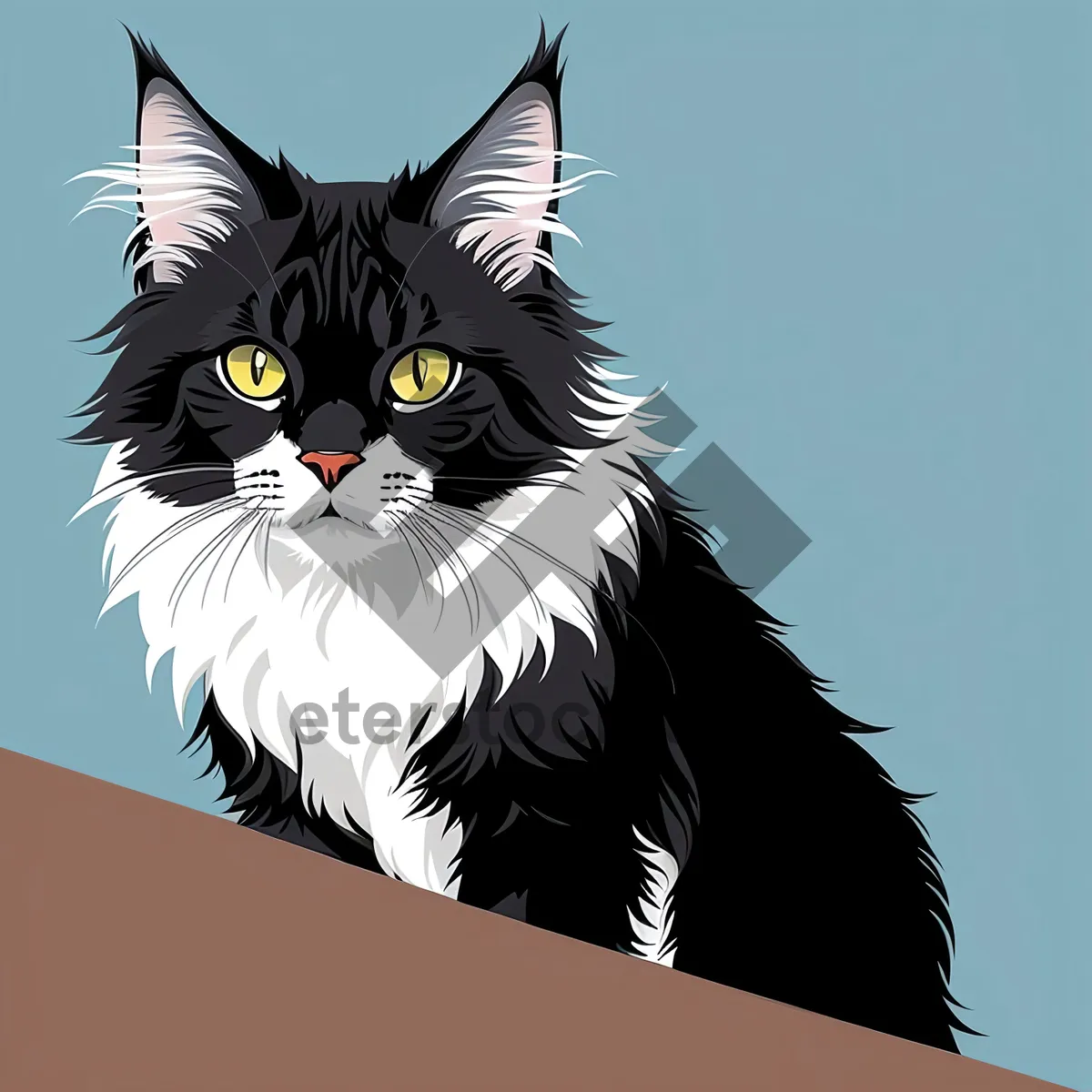 Picture of Cute black kitten with mesmerizing eyes