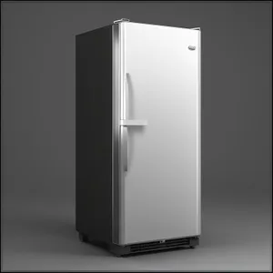 White Goods 3D Render: Refrigerator Box for Business