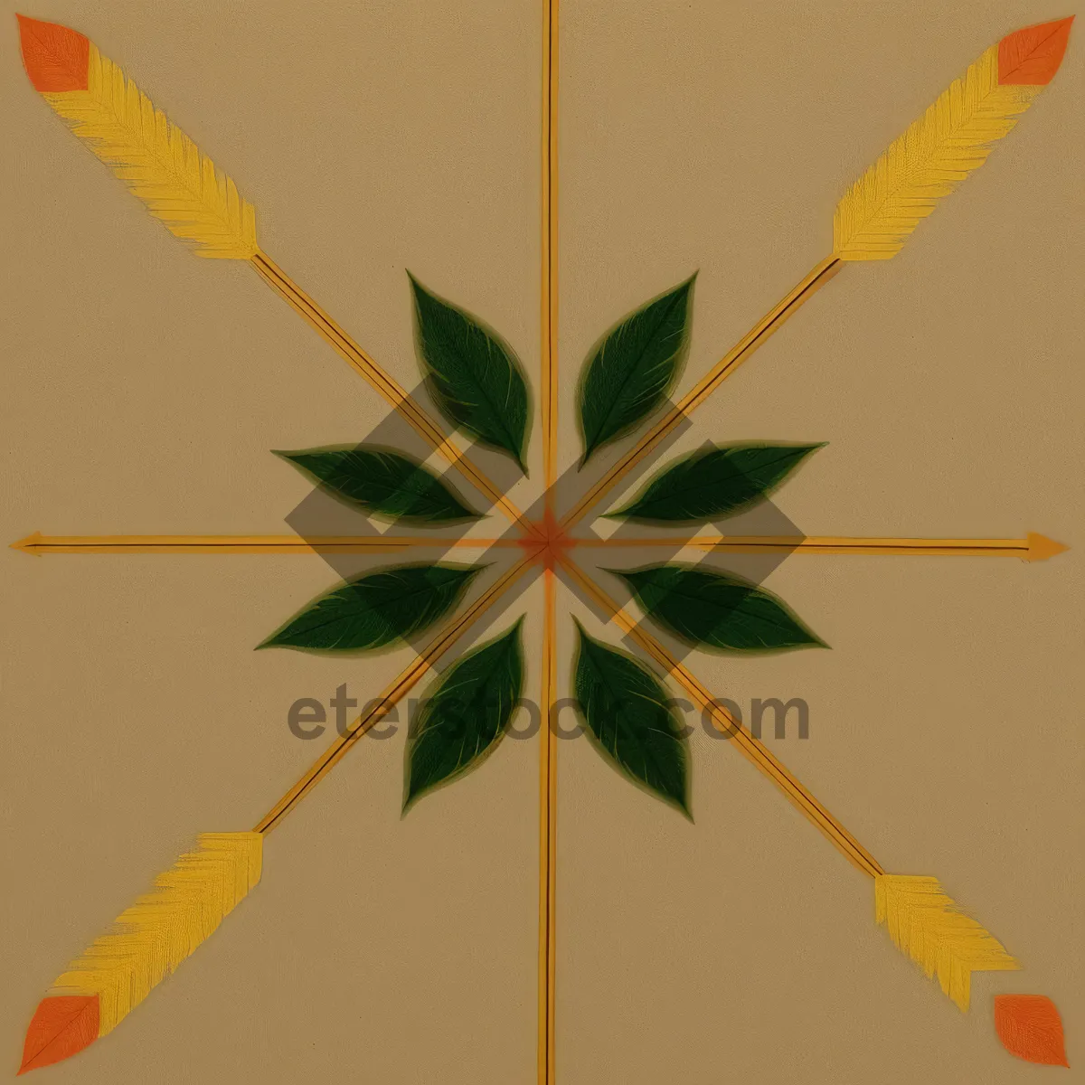 Picture of Seasonal Maple Leaf Design with Blackberry-Lily Plant