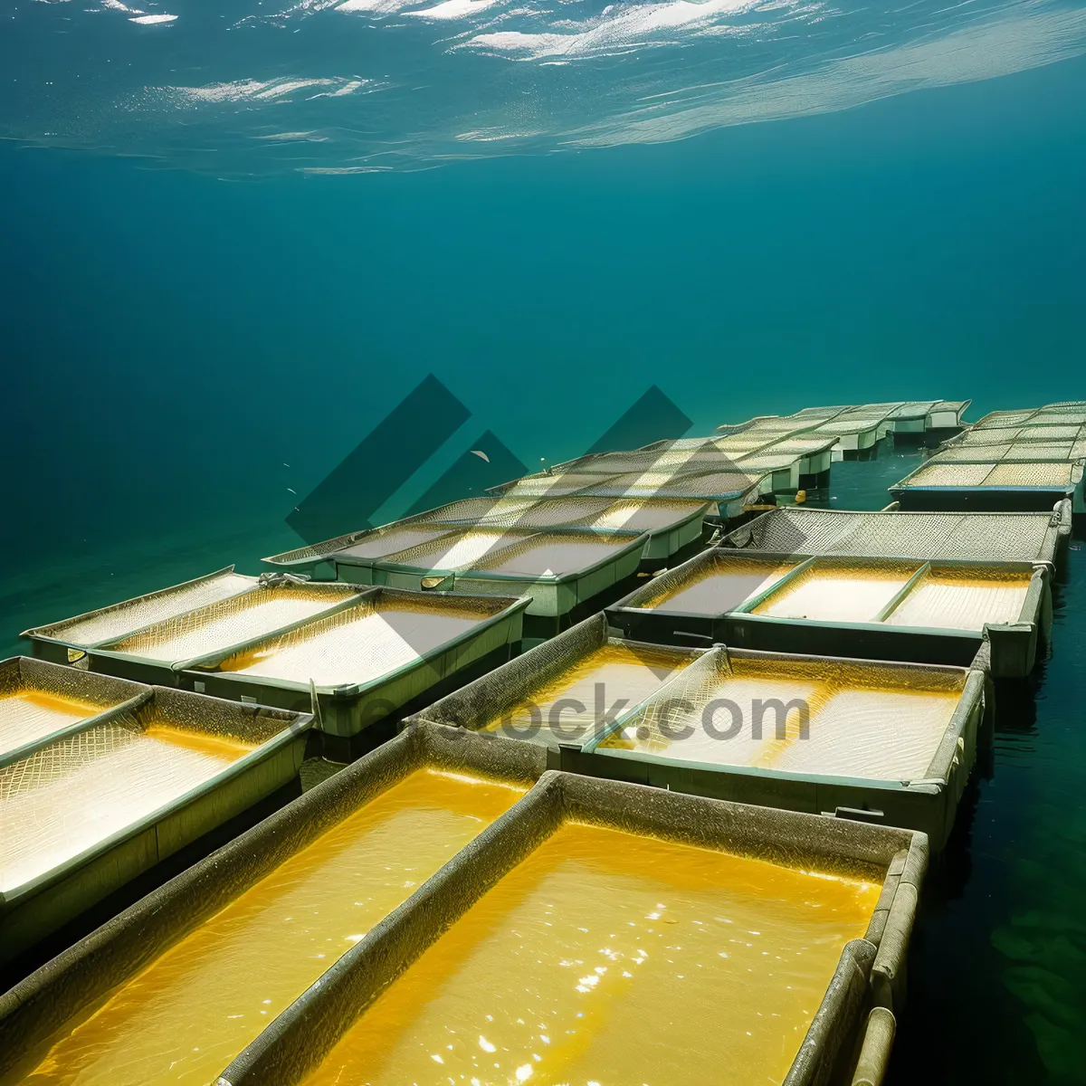 Picture of Sunny Shoreline with Pier and Solar Array