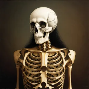 Anatomy of Fear: Terrifying Skeleton Bust