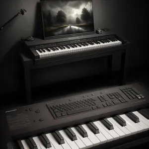 Piano keyboard instrument with black keys