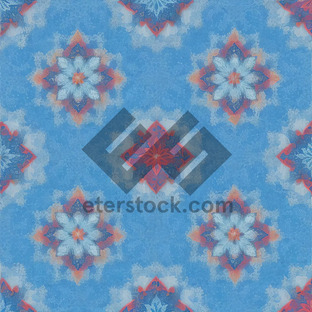 Picture of vintage floral wallpaper design pattern textile.