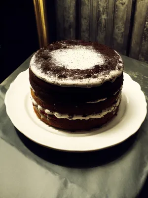 Delicious Chocolate Espresso Cake with Cream