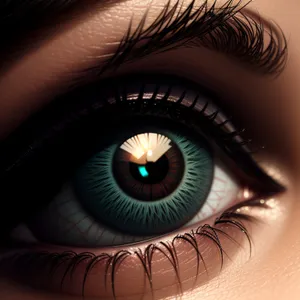Enhanced vision with striking eyebrow and mesmerizing iris.