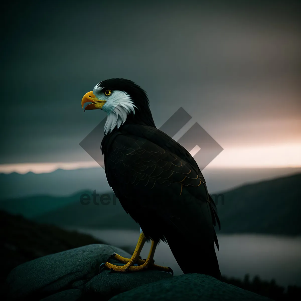 Picture of Bald eagle, majestic predator soaring through the sky