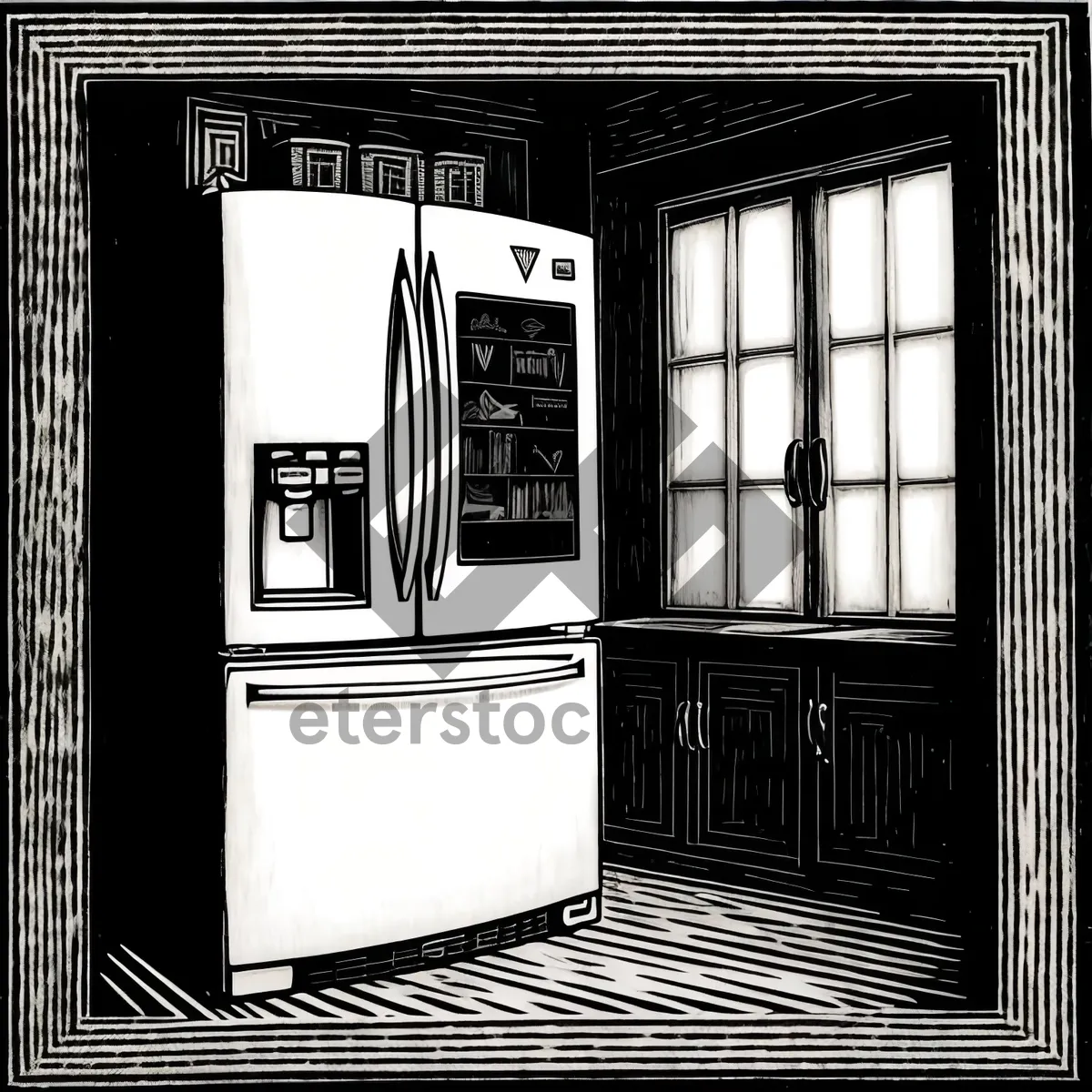Picture of Vintage Telephone Booth in a Classic Interior Setting