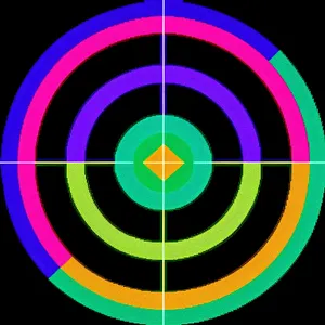 Graphic Maze Grid - Circle Target Visualization