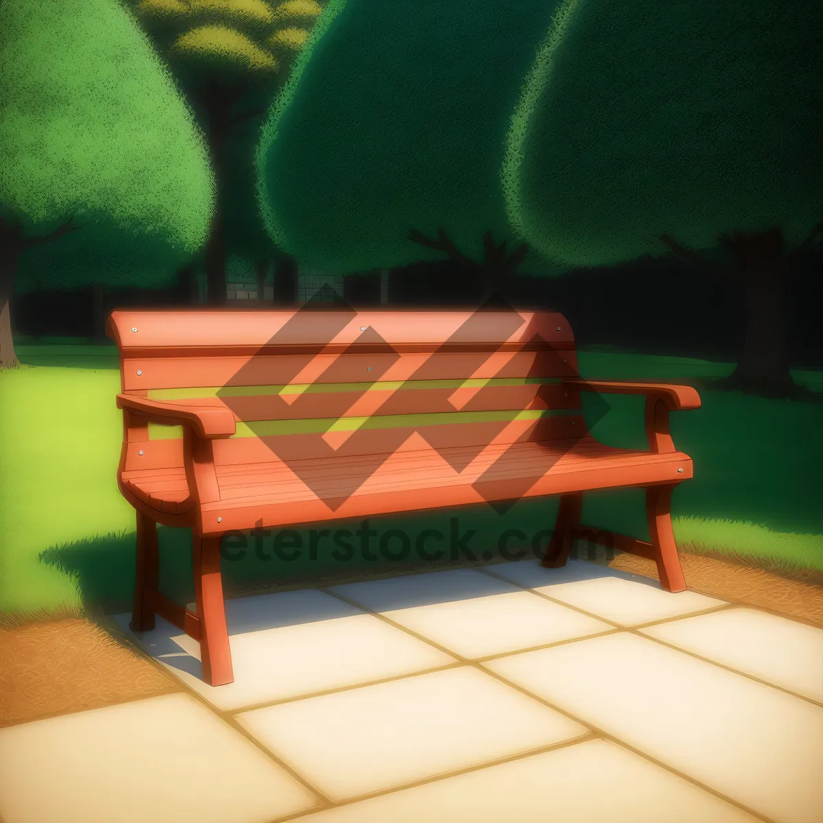 Picture of 3D School Chair with Built-in Support Device