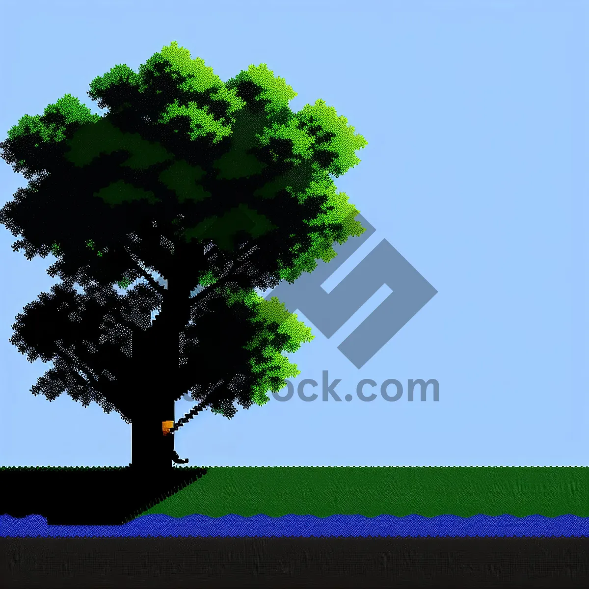 Picture of Benevolent Oak in Serene Countryside