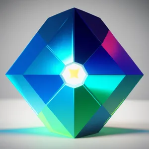 Glass Gem: Solid Matter Icon in 3D Art