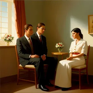 Corporate team discussing strategy in office meeting