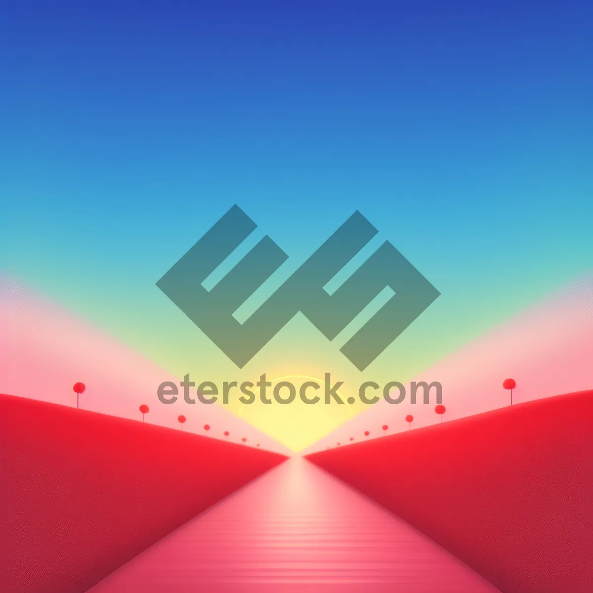 Picture of Vibrant Technicolor Artistic Pattern with Gradient