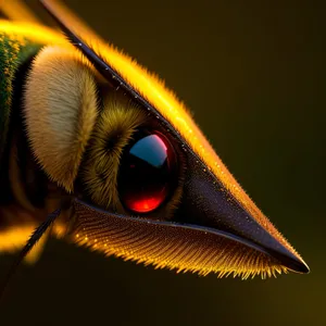 Intense Gaze: Dragonfly-inspired Eye Makeup Look