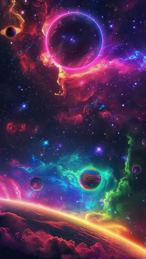 Night Sky Fantasy Galaxy Fractal Art