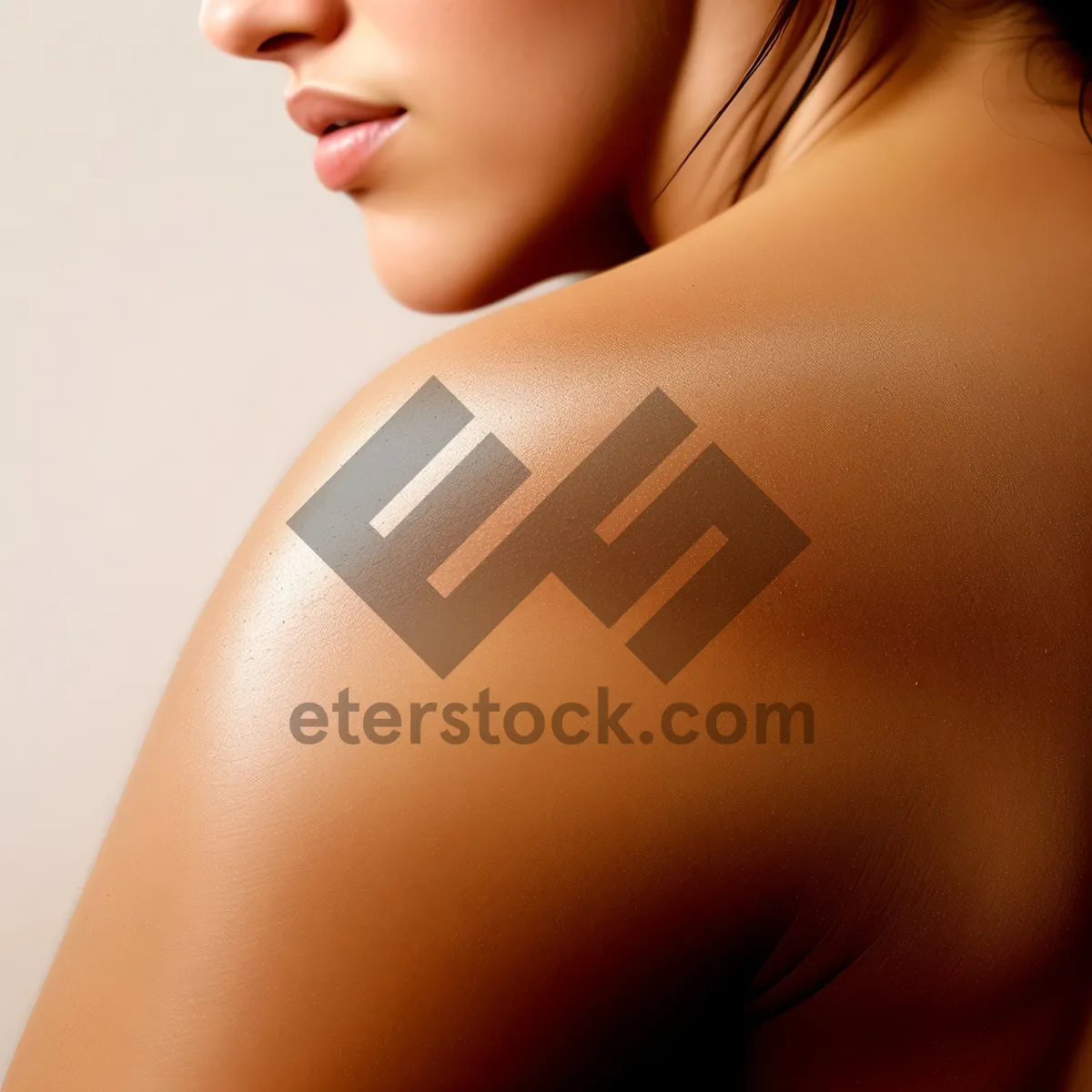 Picture of Radiant Beauty: Attractive, Pretty, and Healthy Shoulder Portrait