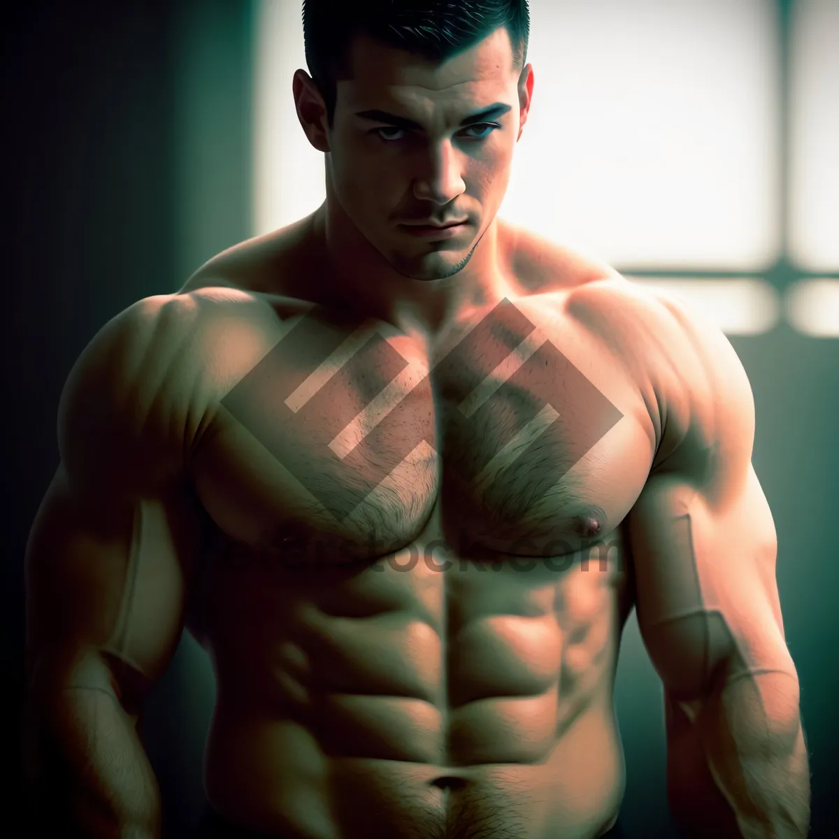 Picture of Powerful Abs: Sculpted Torso Flexing Strength