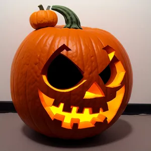 Glowing Fall Pumpkin Jack-O'-Lantern Decoration