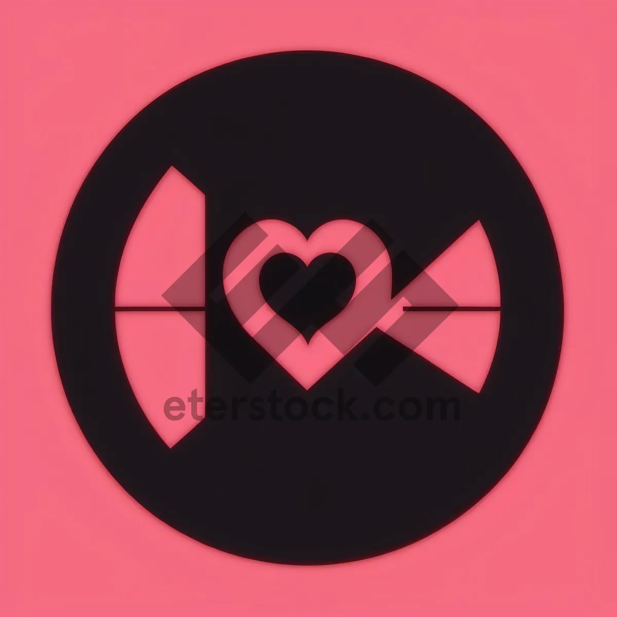 Picture of Black Round Web Icon - Circle No Sign